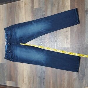 Paige denim skyline embellished pocket straight leg jeans